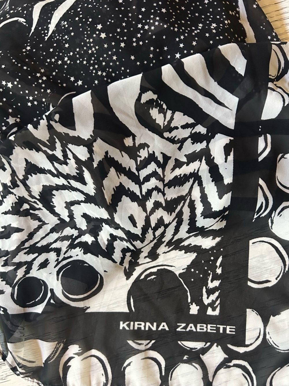 Kirna Zabete XL Graphic Print Scarf